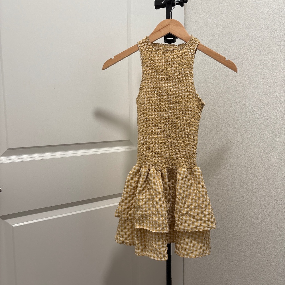 Yellow and Pink mini dress
